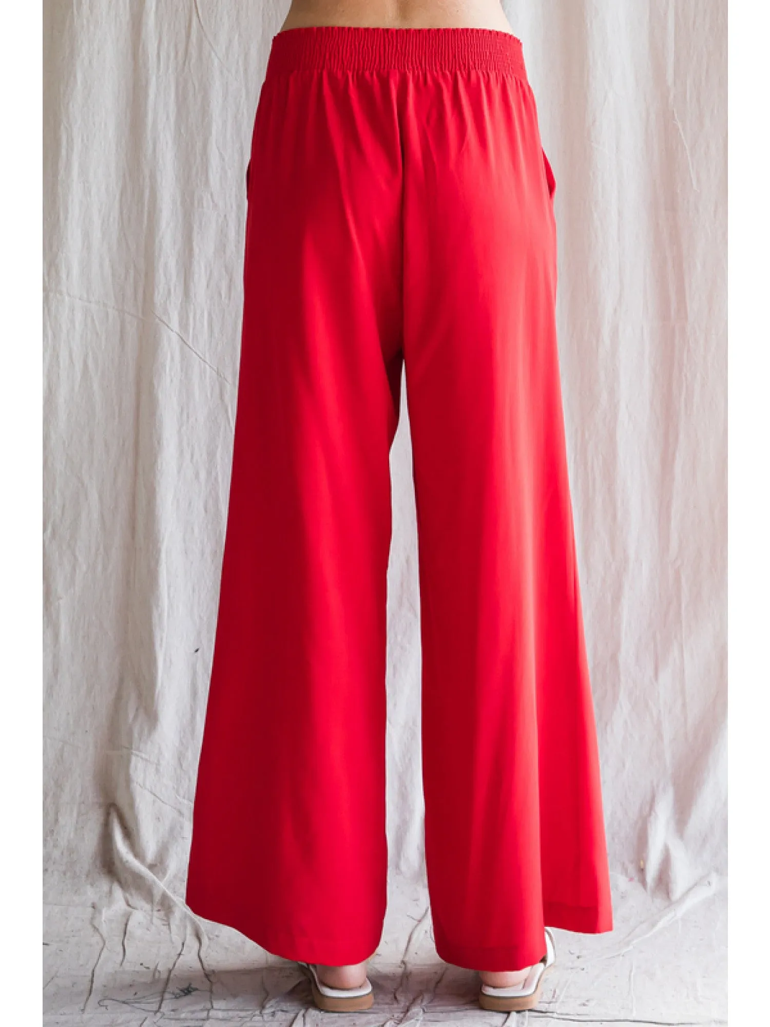 RED HOT FLARED PANTS