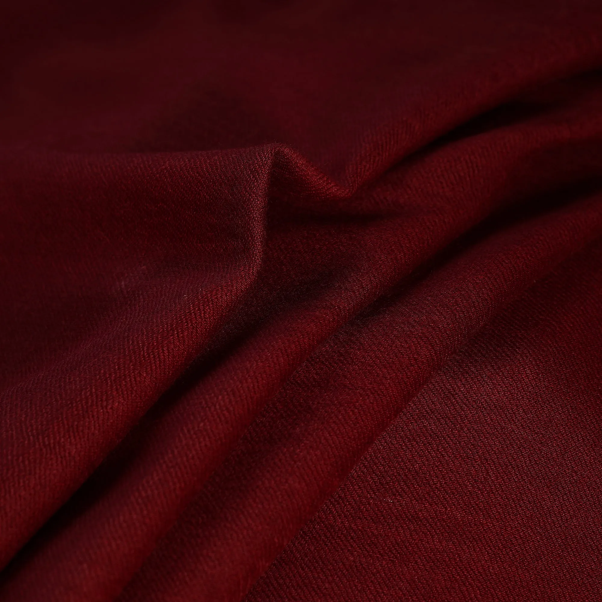 Red - Plain Merino Wool Fabric 01