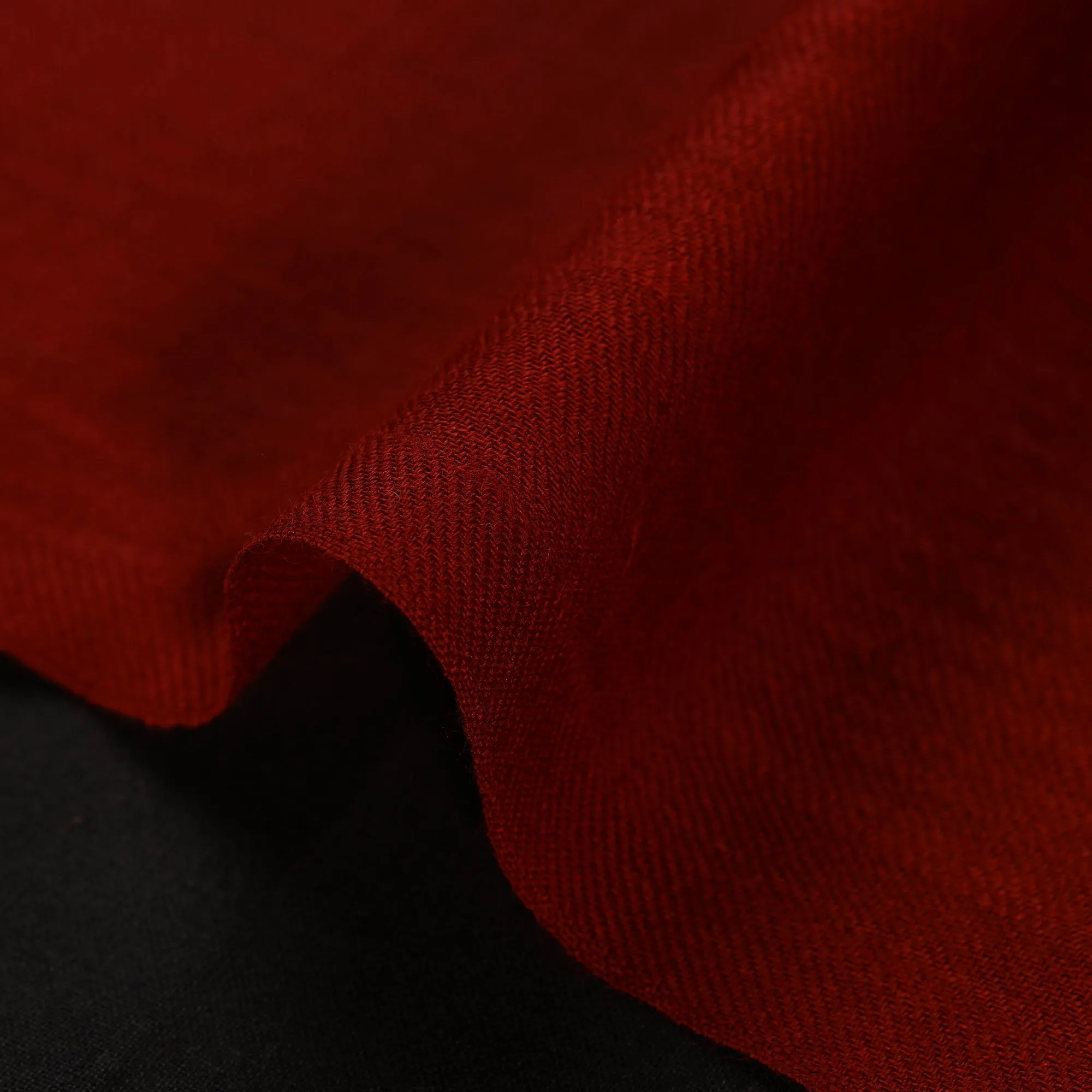 Red - Plain Merino Wool Fabric 09