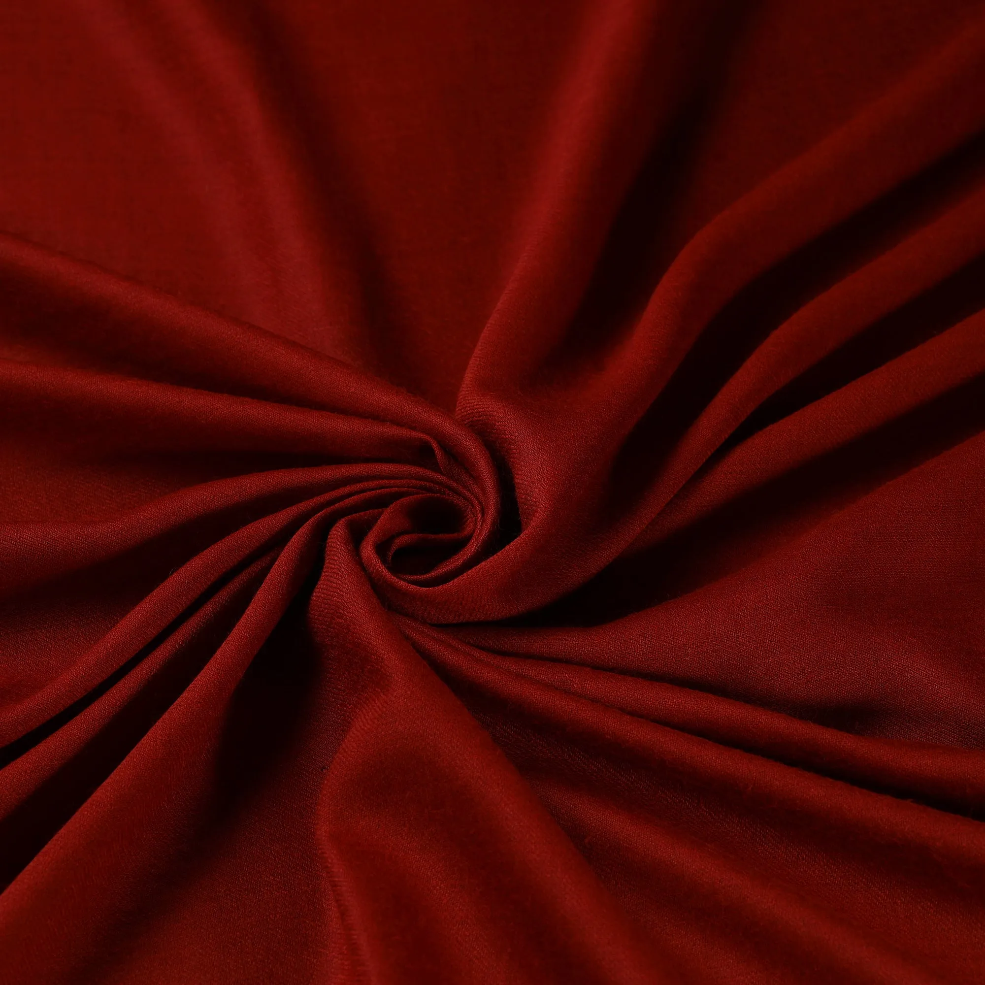 Red - Plain Merino Wool Fabric 09