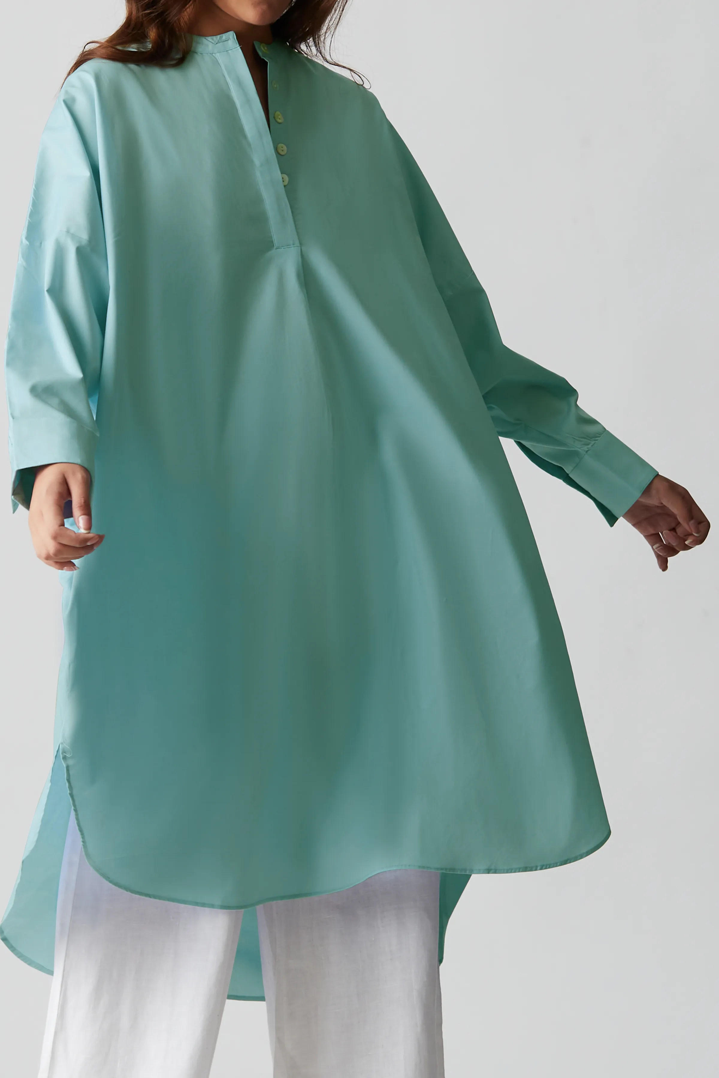 Relaxed Weekend Tunic : Light Blue