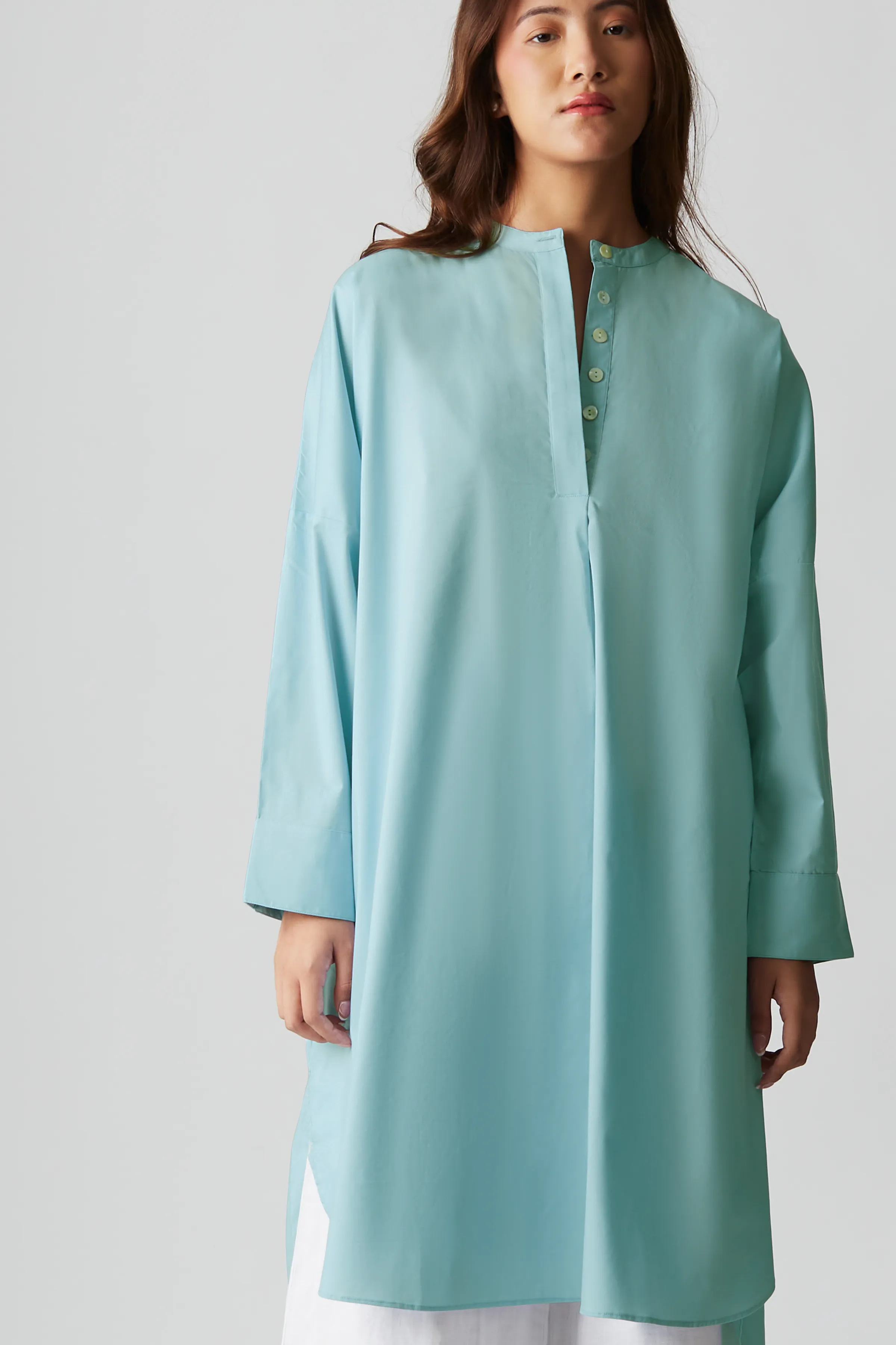 Relaxed Weekend Tunic : Light Blue