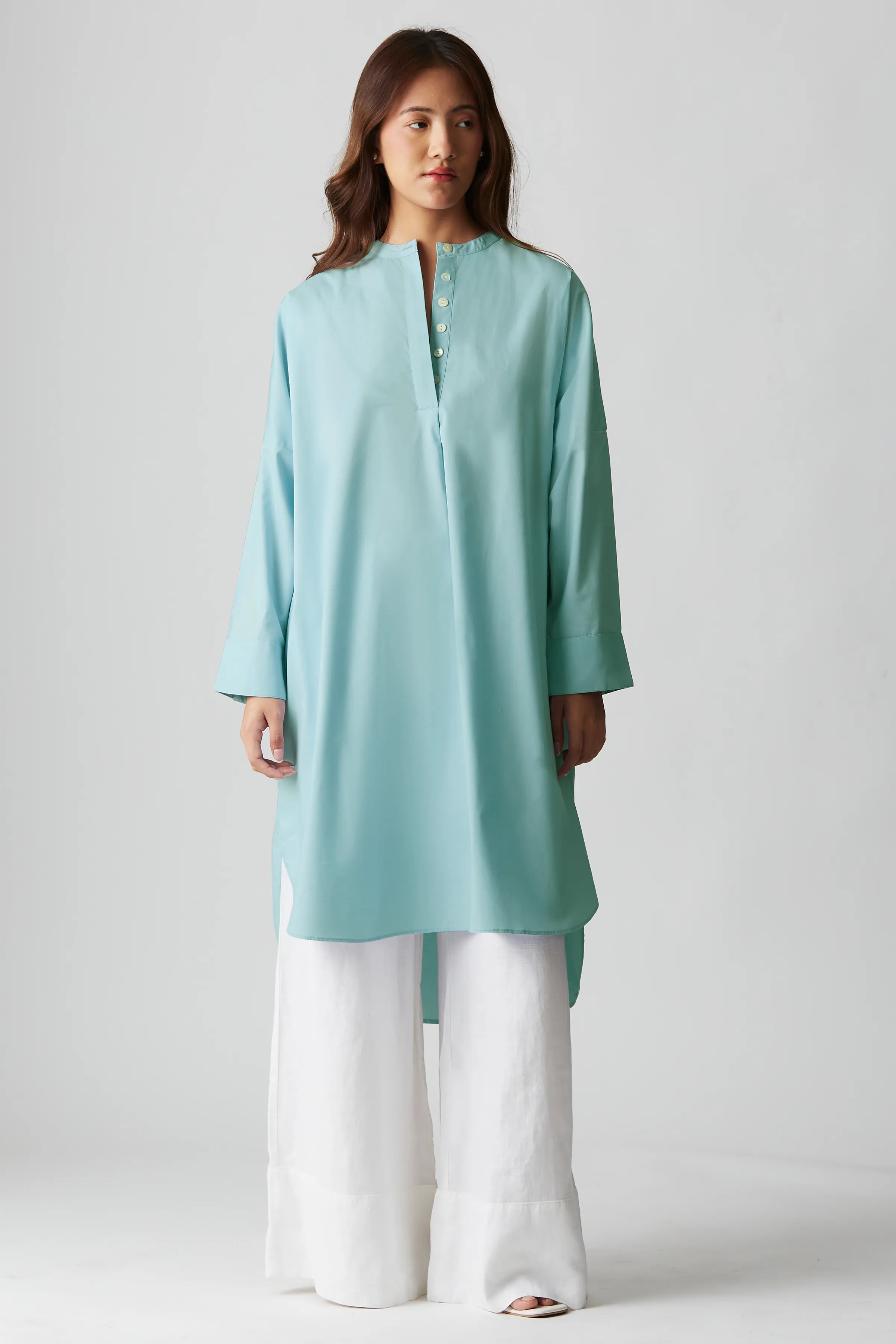 Relaxed Weekend Tunic : Light Blue