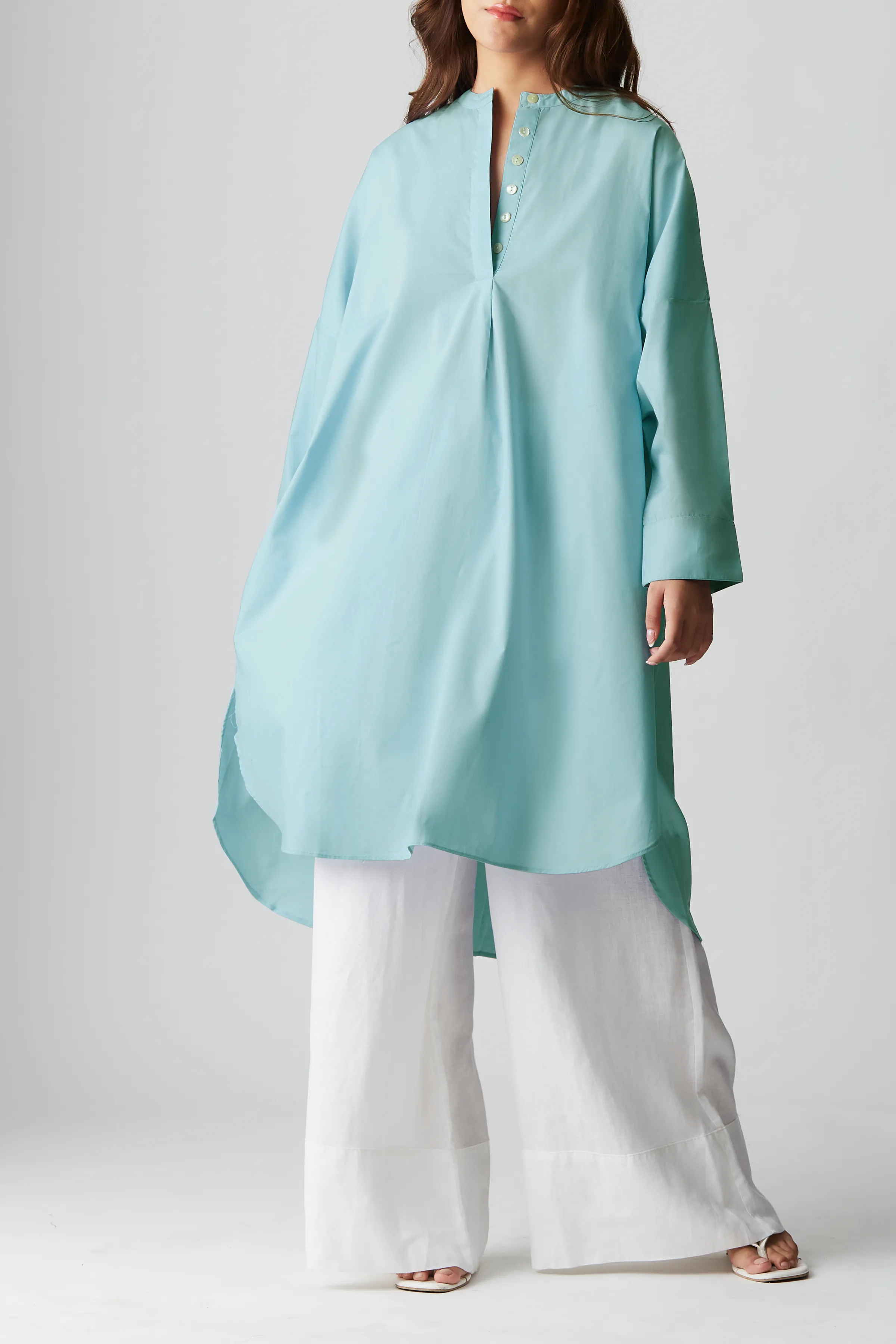 Relaxed Weekend Tunic : Light Blue