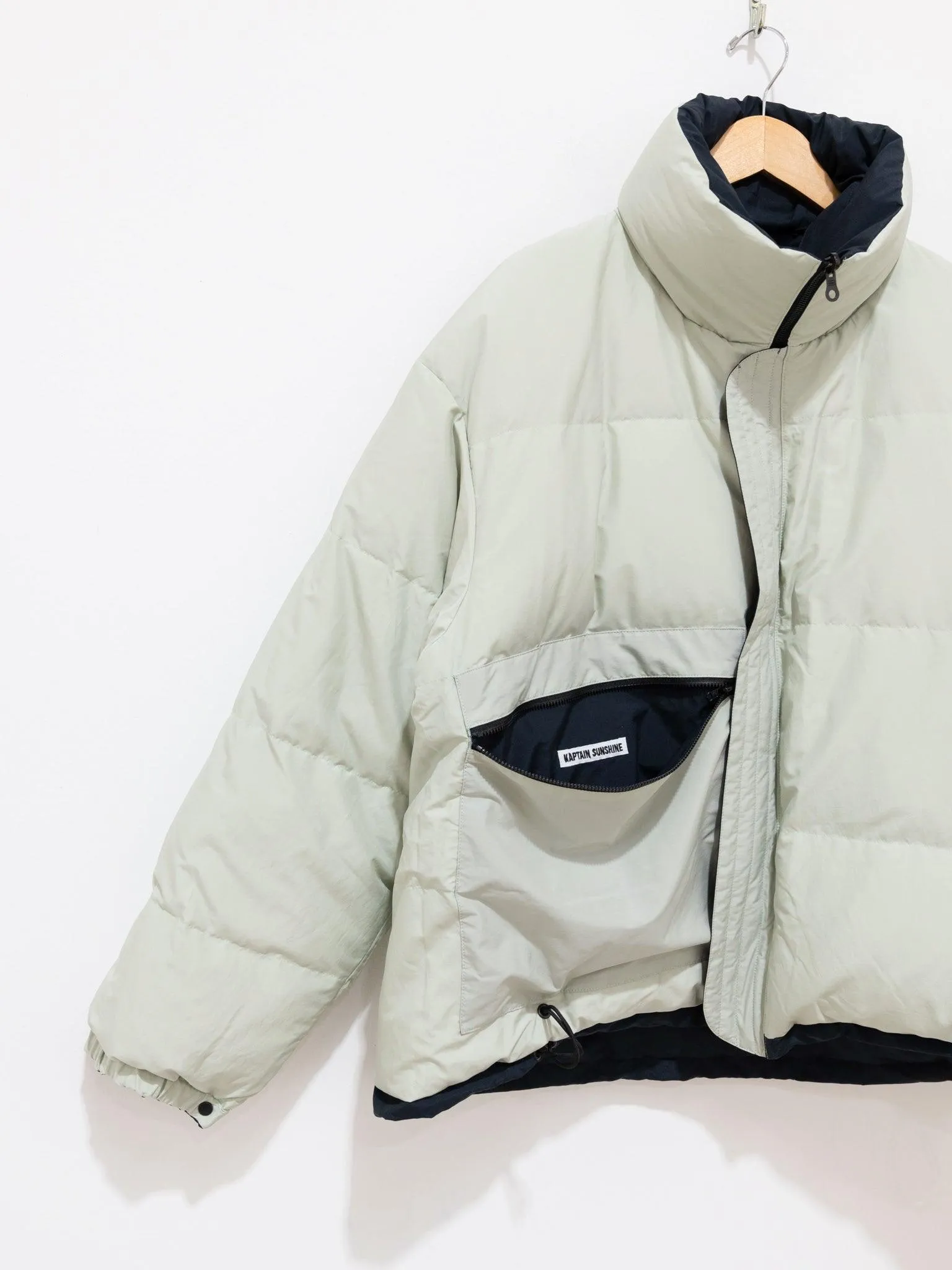 Reversible Mont Blanc Puffer Down Jacket - Navy/Mint