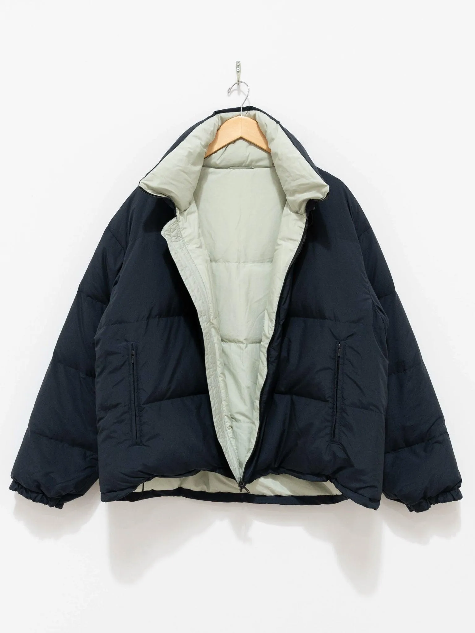 Reversible Mont Blanc Puffer Down Jacket - Navy/Mint