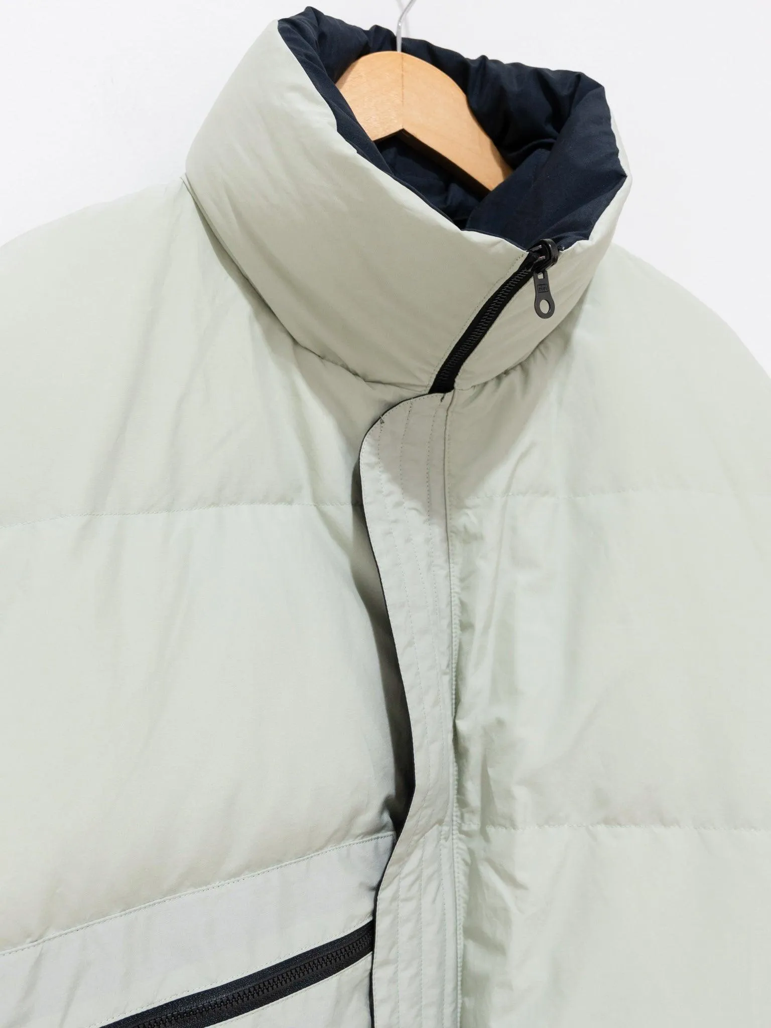 Reversible Mont Blanc Puffer Down Jacket - Navy/Mint