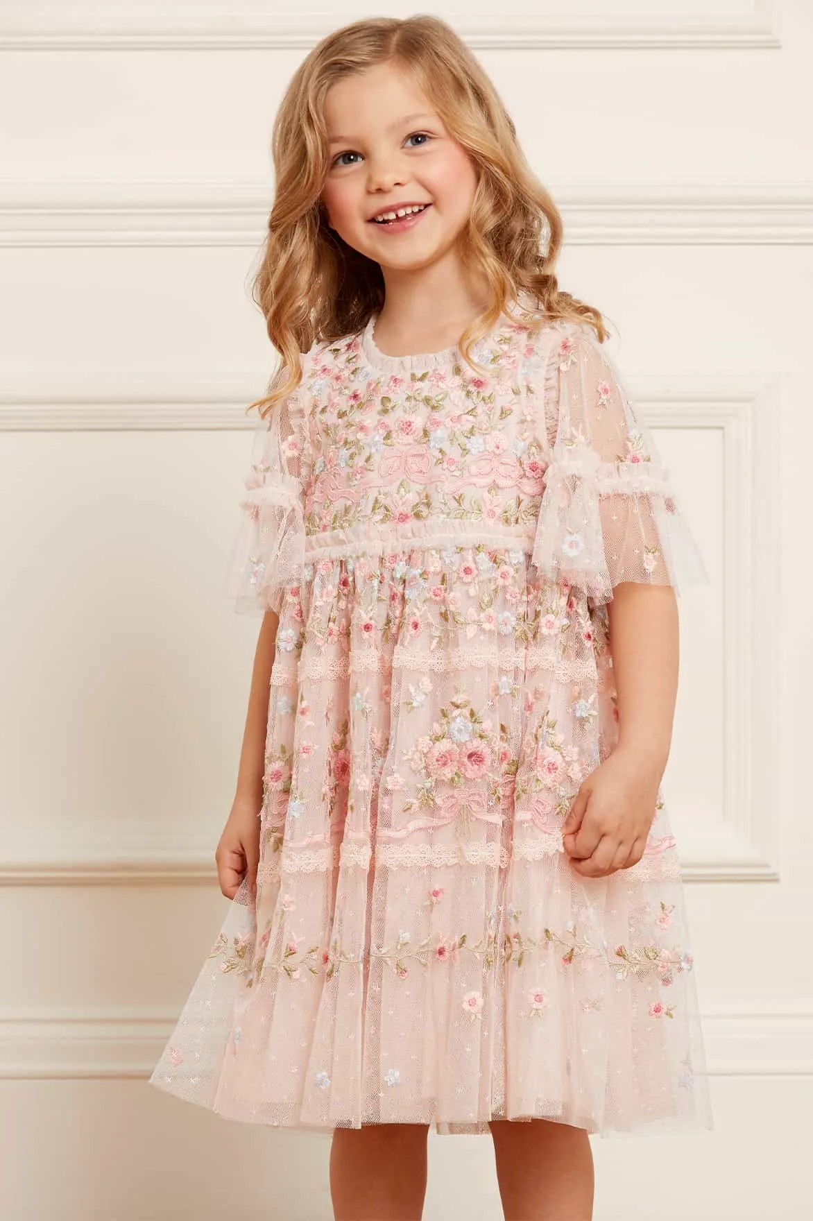 Ribbon Bouquet Kids Dress