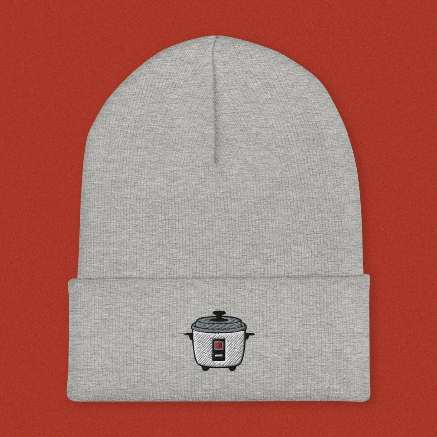 Rice Cooker Embroidered Beanie