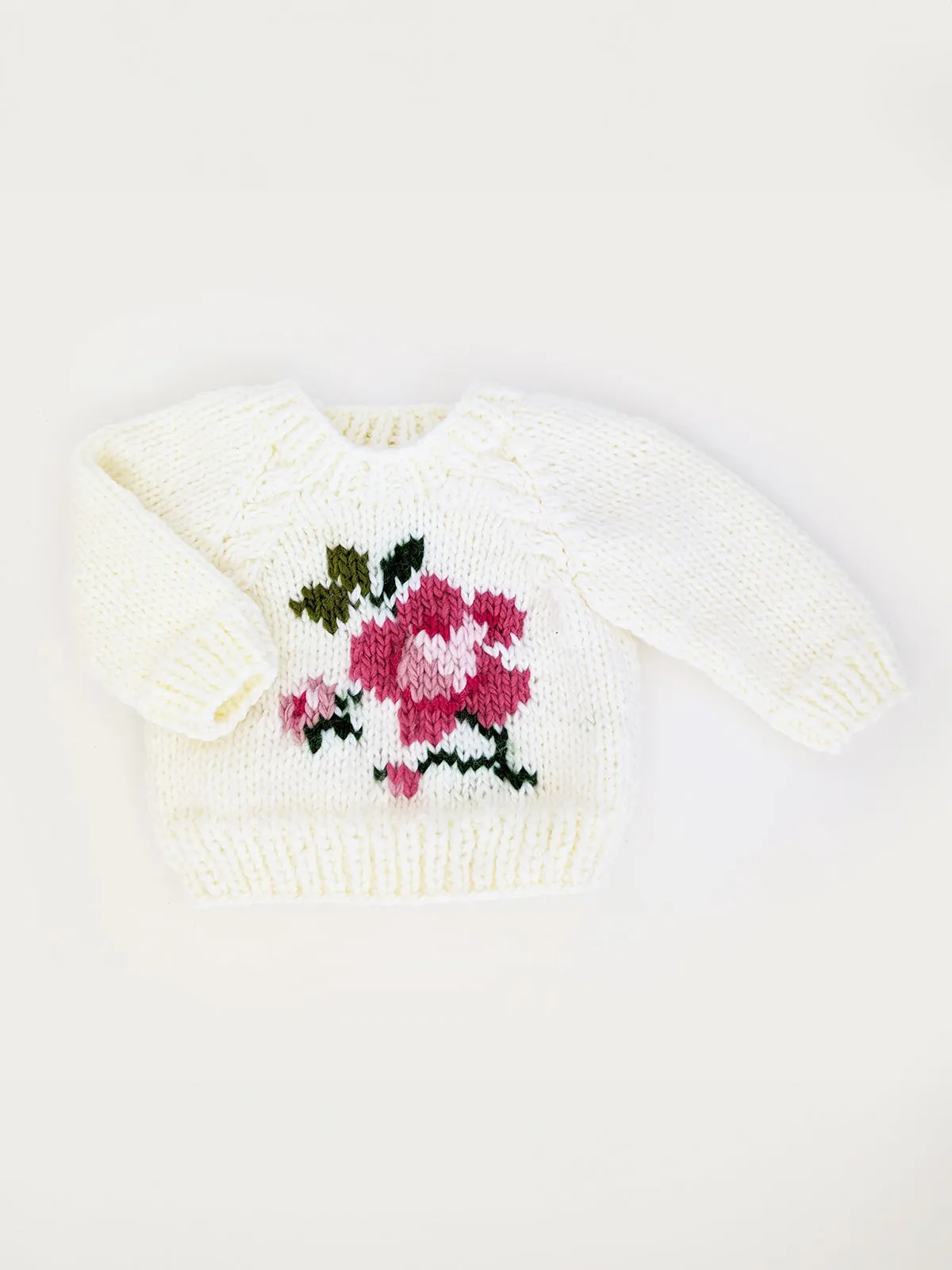 Rose Crewneck Knit Sweater