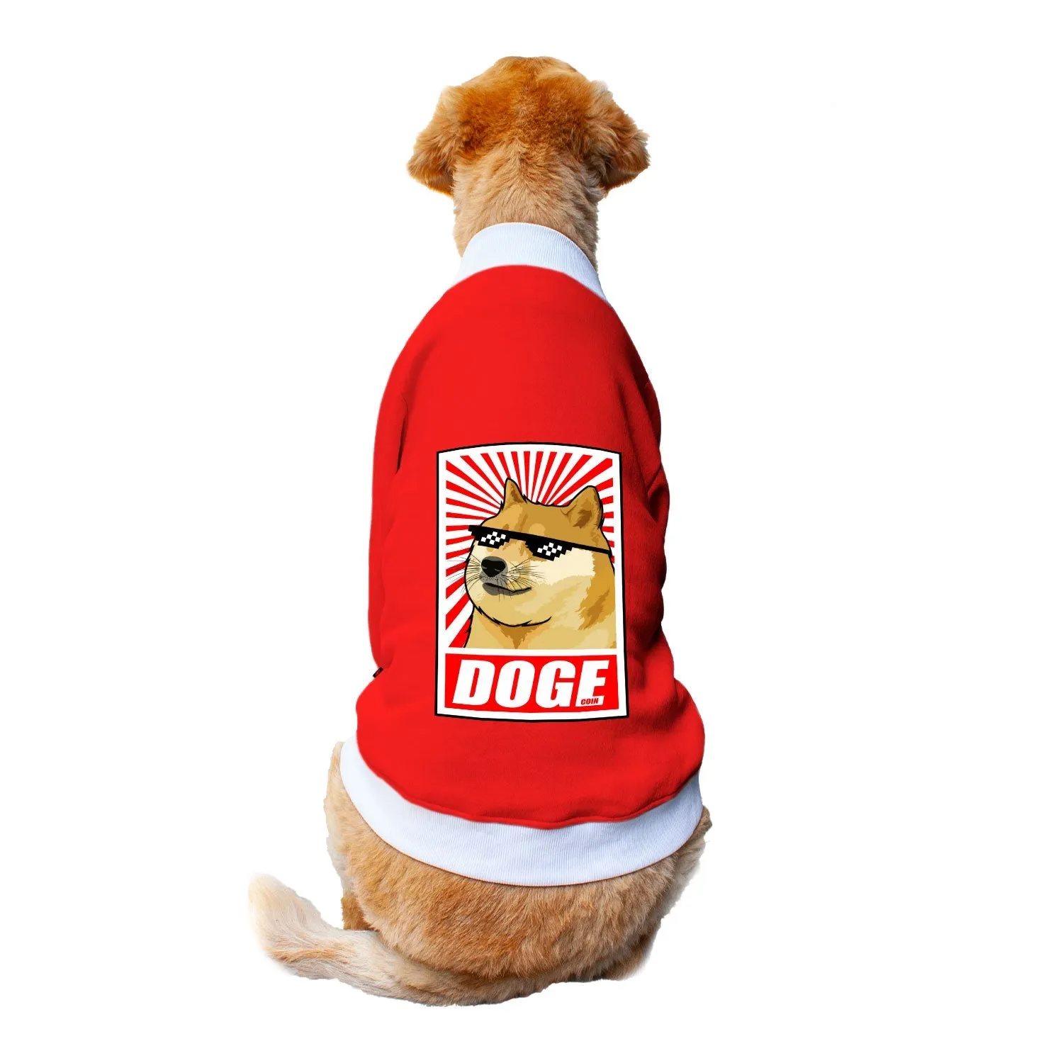 Ruse 'Basics' "Doge" Printed Crew Neck Full Sleeve Sweatshirt For Dogs