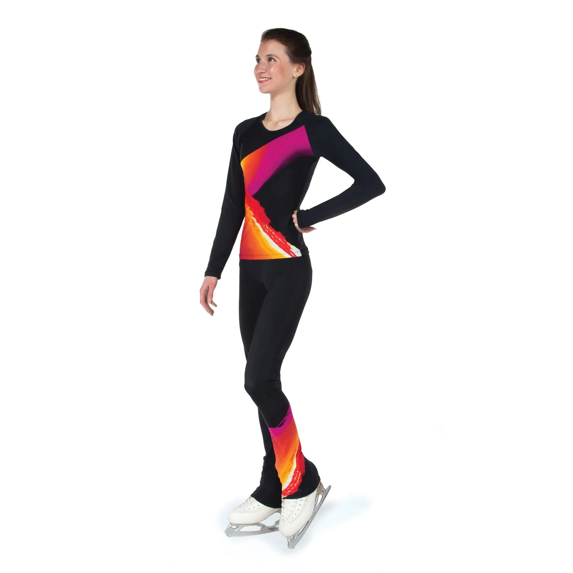 S104 Competition Figure Skating Lava Leggings