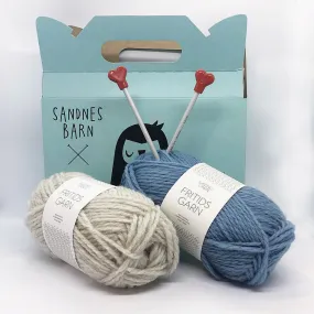 Sandnes Barn - Learn to Knit Kit