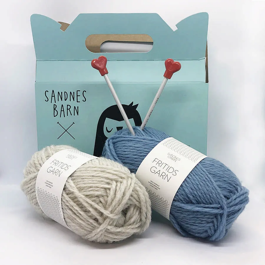 Sandnes Barn - Learn to Knit Kit