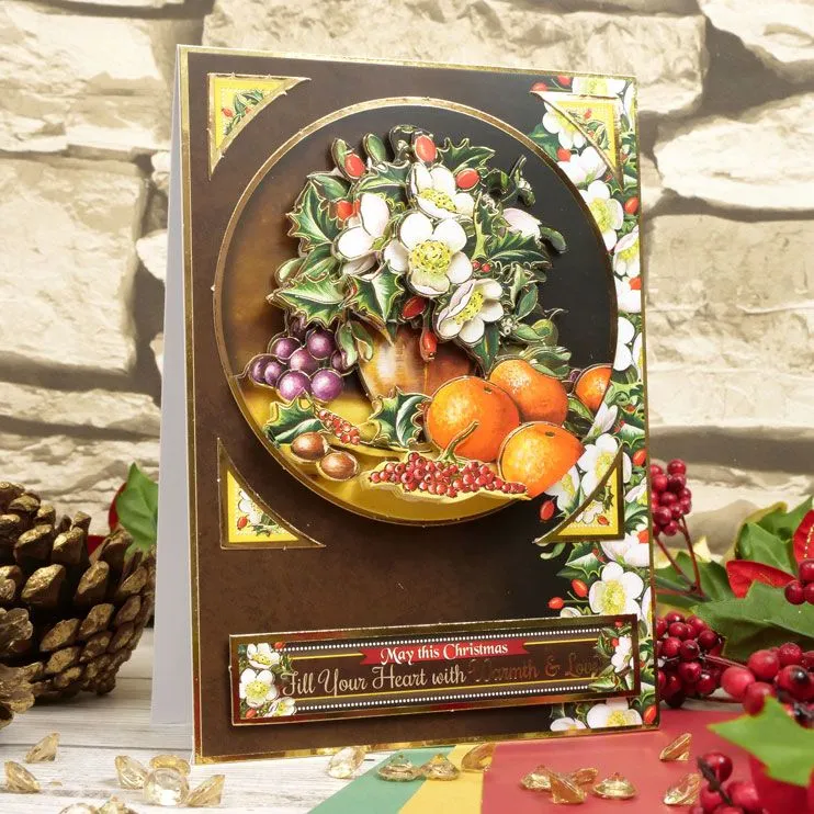 Season's Greetings Deco-Large Set - Christmas Rose