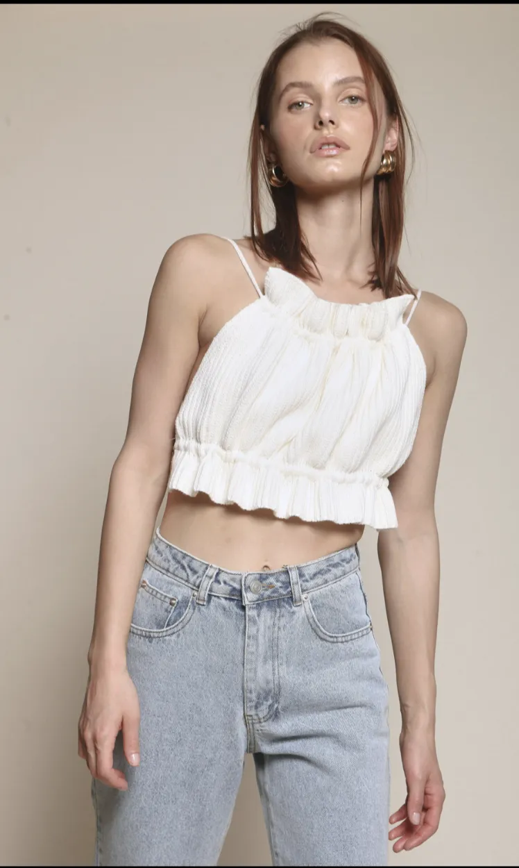 Sedona Knit Backless Crop