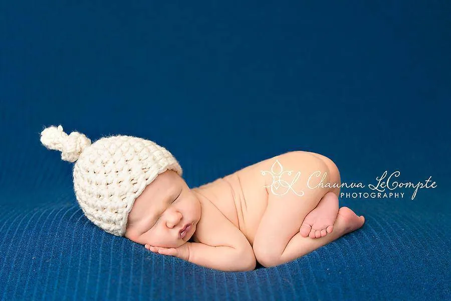 SET of 3 Newborn Baby Knot Hats - Your Choice of Colors