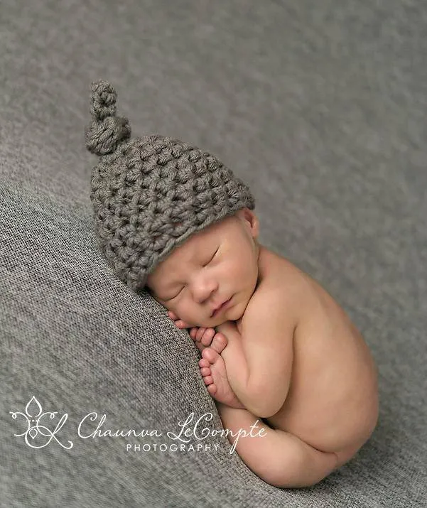 SET of 3 Newborn Baby Knot Hats - Your Choice of Colors