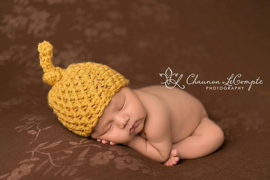 SET of 3 Newborn Baby Knot Hats - Your Choice of Colors