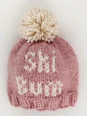 Ski Bum Knit Pom Hat, Rosy