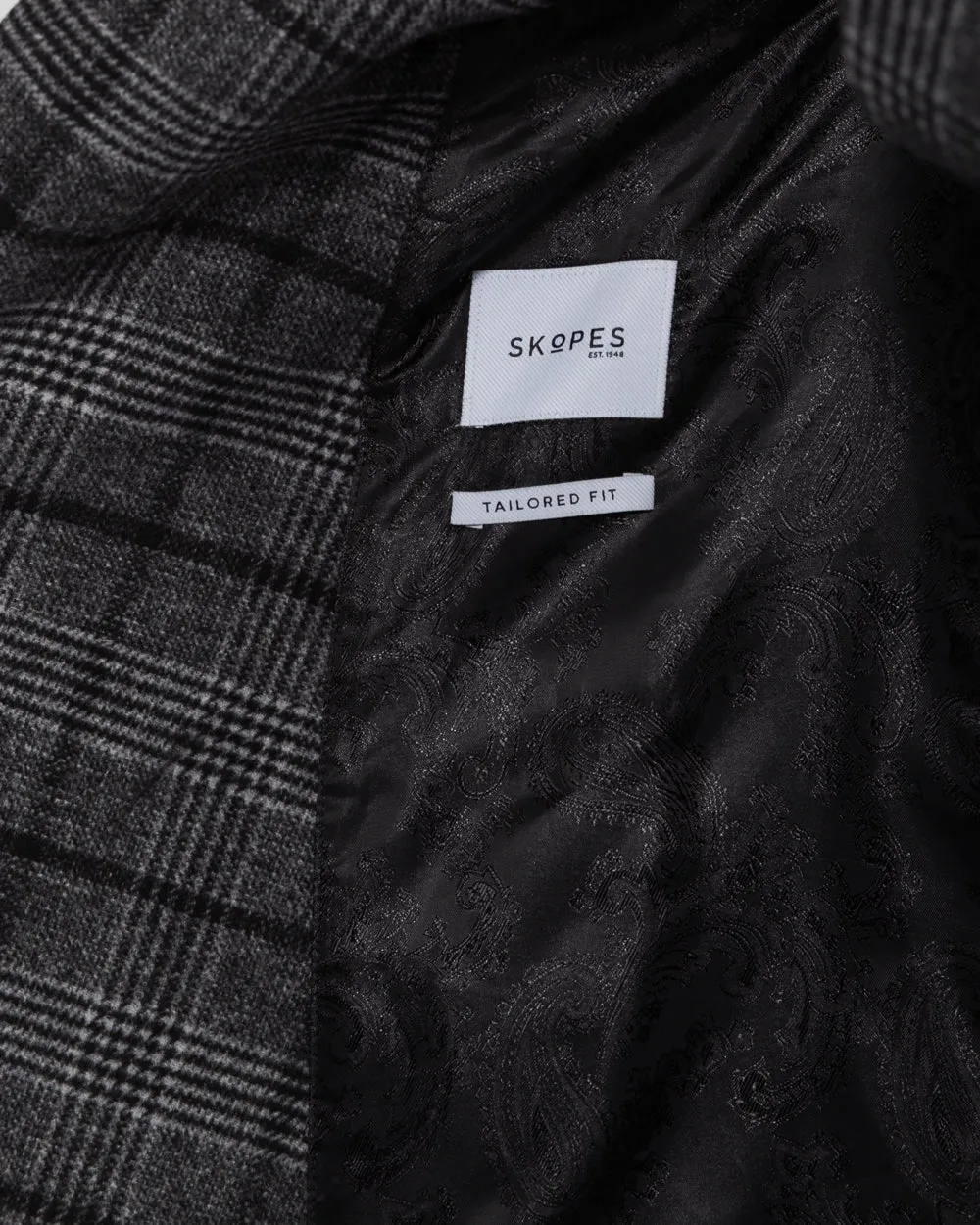 Skopes Porter Overcoat (charcoal check)