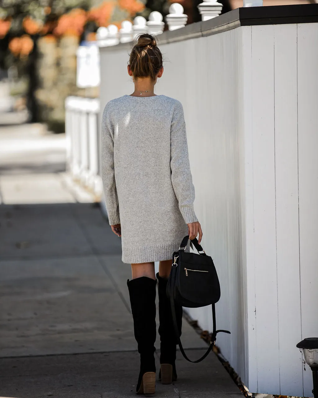 Smoky Mountain Sweater Dress - Grey