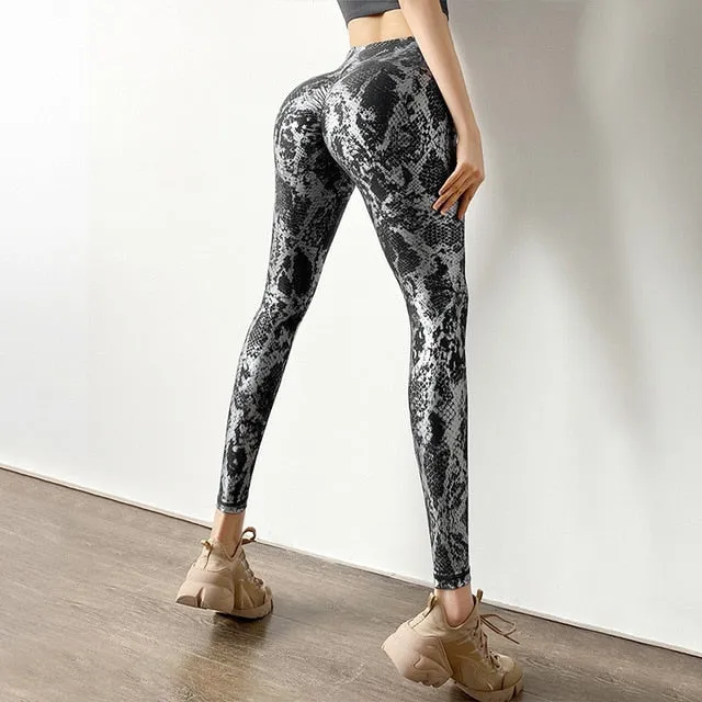 Snake Shimmer Push Up Leggings