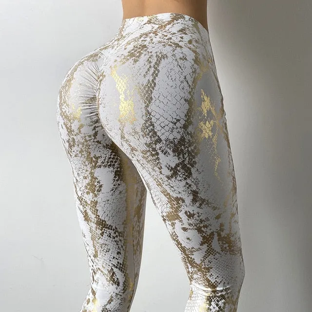 Snake Shimmer Push Up Leggings