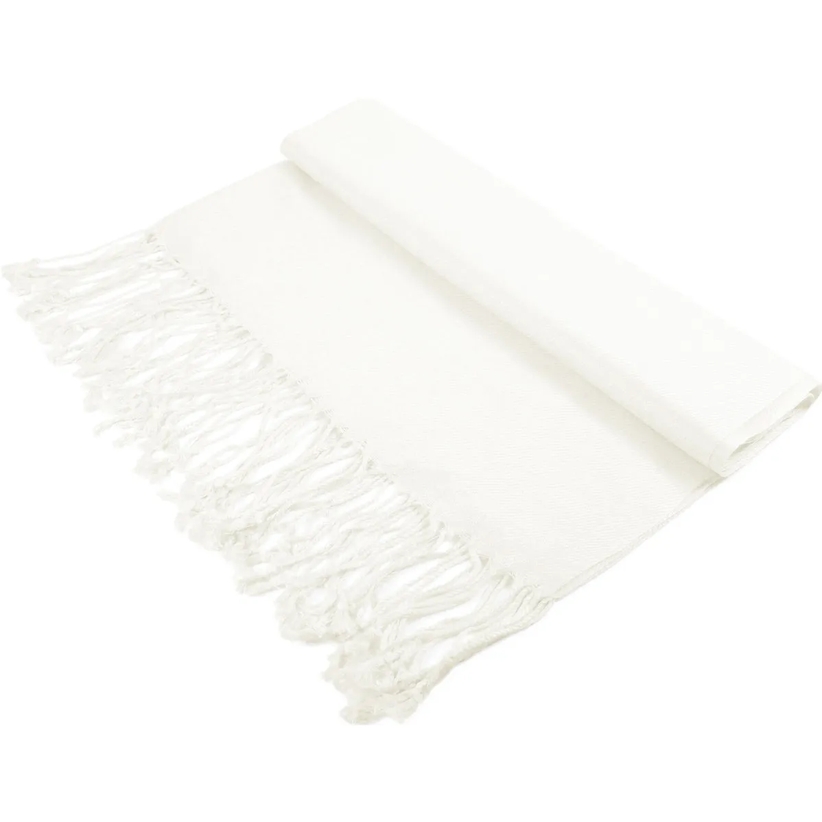 Solid Ivory Pashmina Scarves