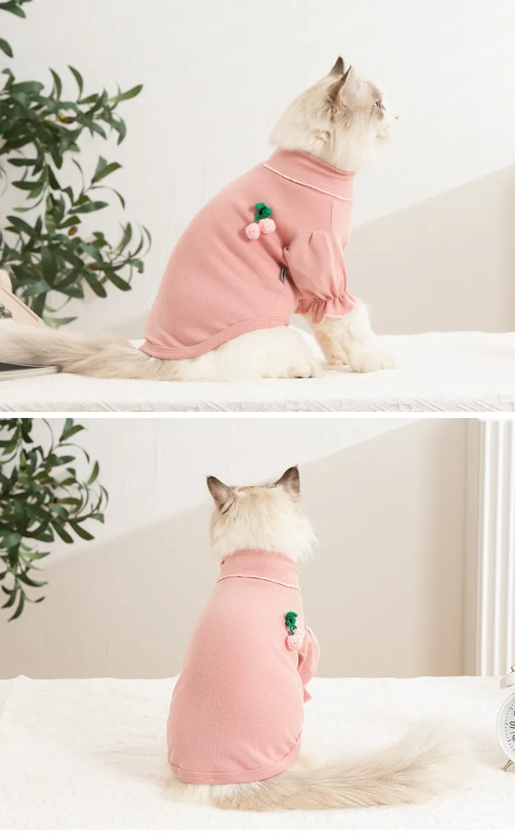 Spring and Autumn Cat Clothes Woolen Yarn Ball Pet Clothing