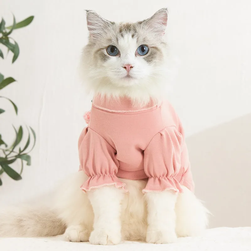 Spring and Autumn Cat Clothes Woolen Yarn Ball Pet Clothing