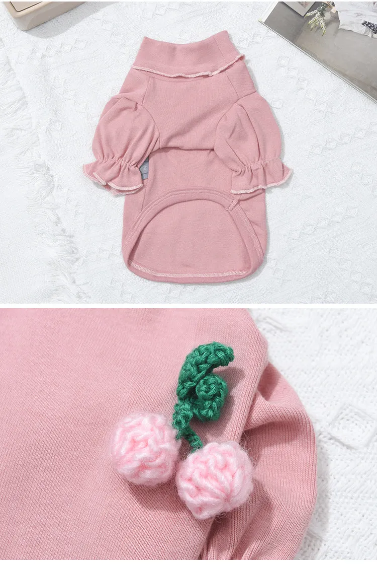 Spring and Autumn Cat Clothes Woolen Yarn Ball Pet Clothing