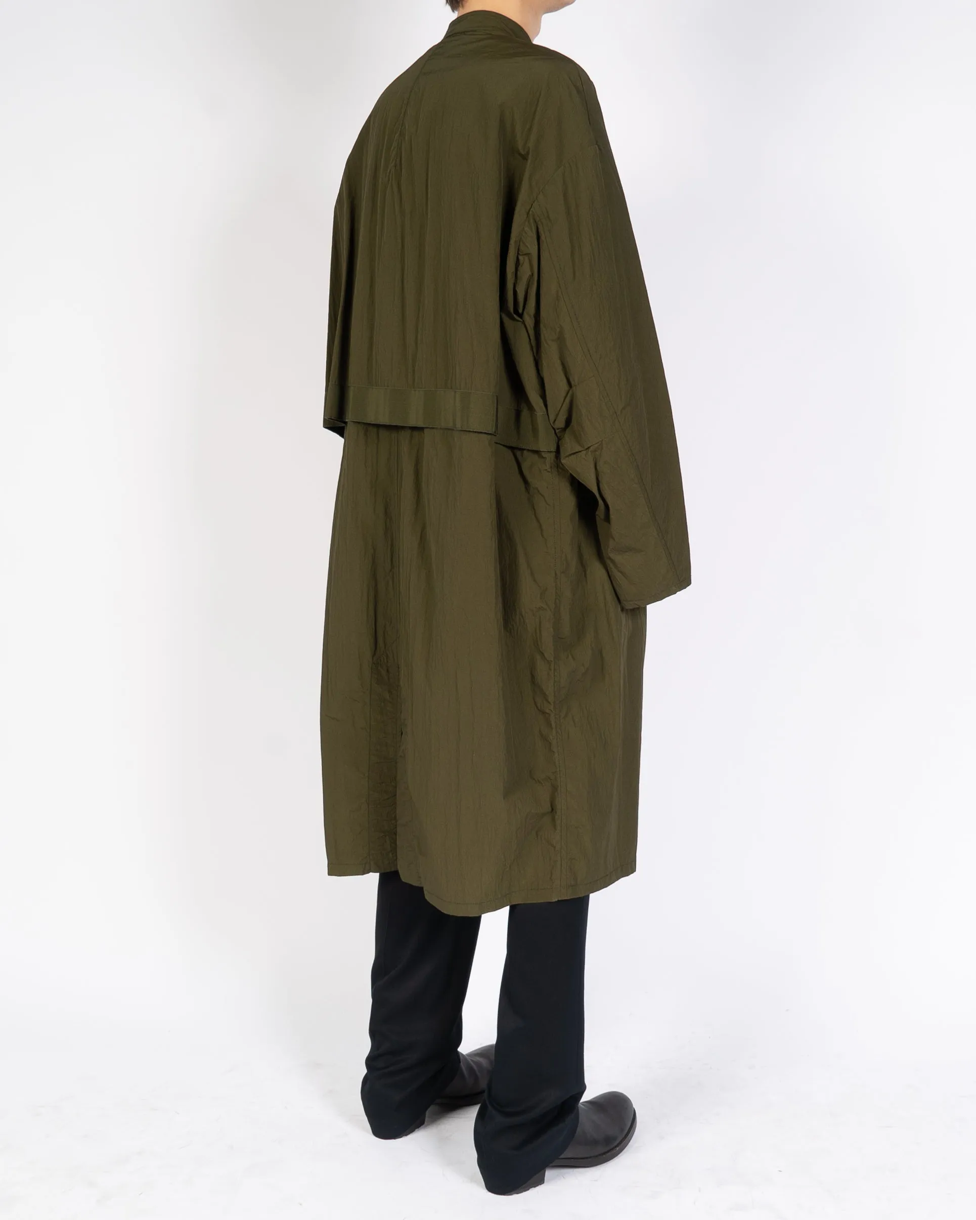 SS20 Green Nylon Army Overcoat 1 of 1 Sample