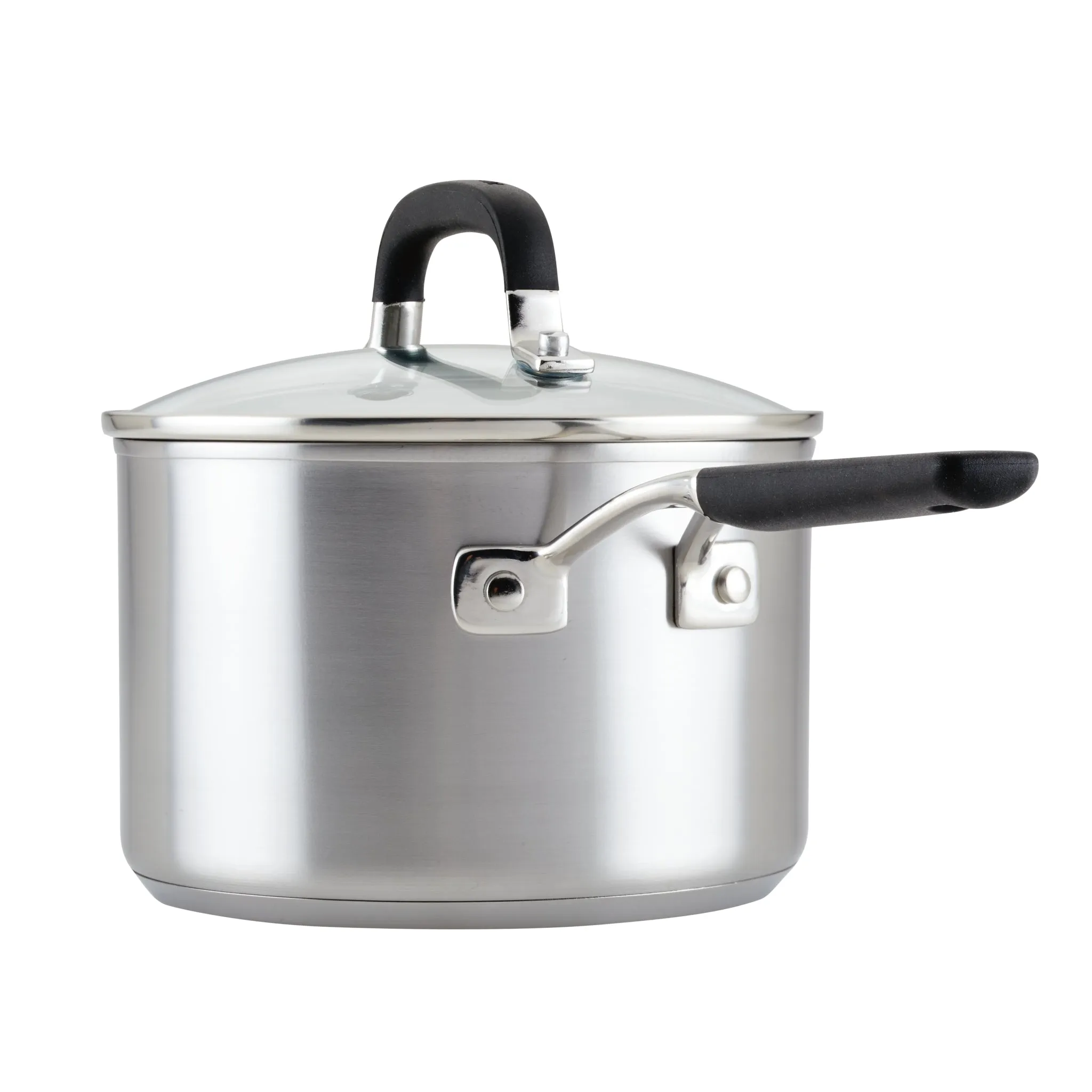 Stainless Steel 3-Quart Saucepan With Lid