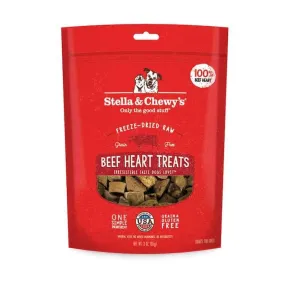 Stella & Chewy’s Freeze Dried Single Ingredient Beef Heart Dog Treats