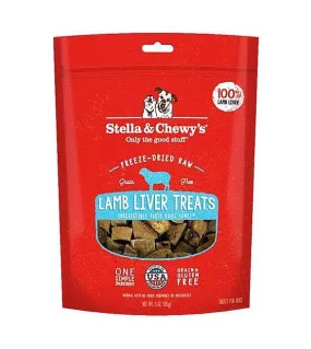 Stella & Chewy’s Freeze Dried Single Ingredient Lamb Liver Dog Treats