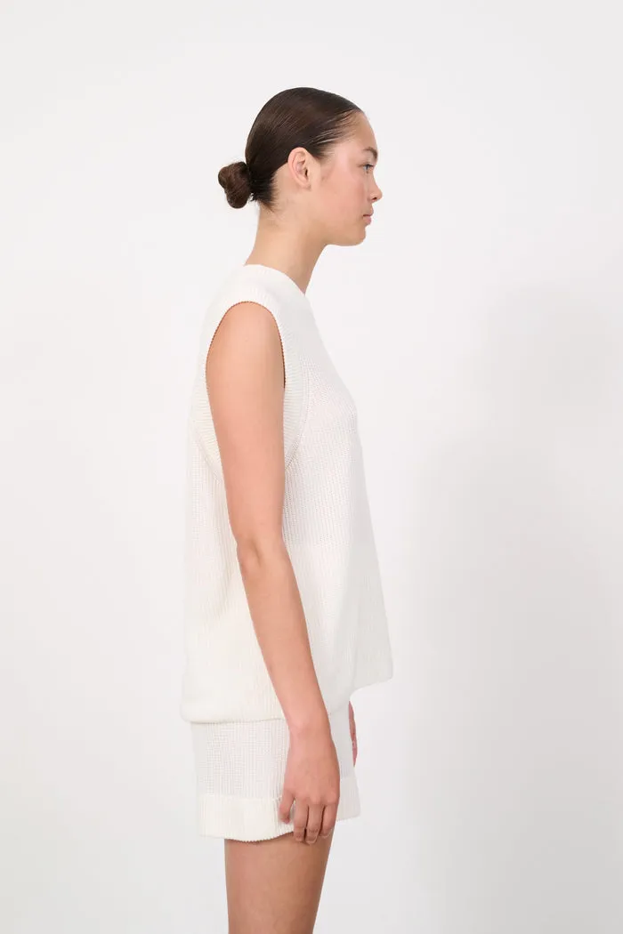 Stella sleeveless top - White