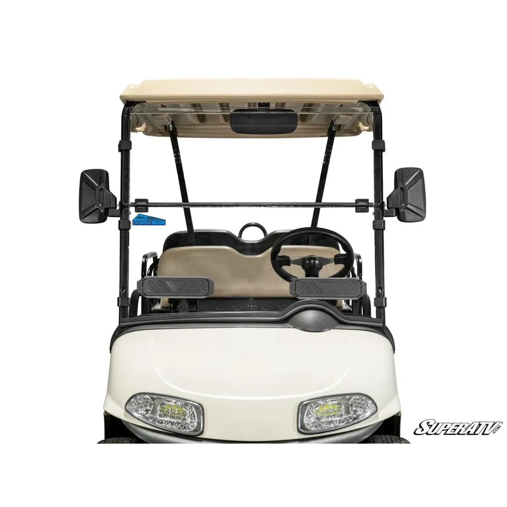 SuperATV Corsa Blue E-Z-GO RXV Flip Down Windshield