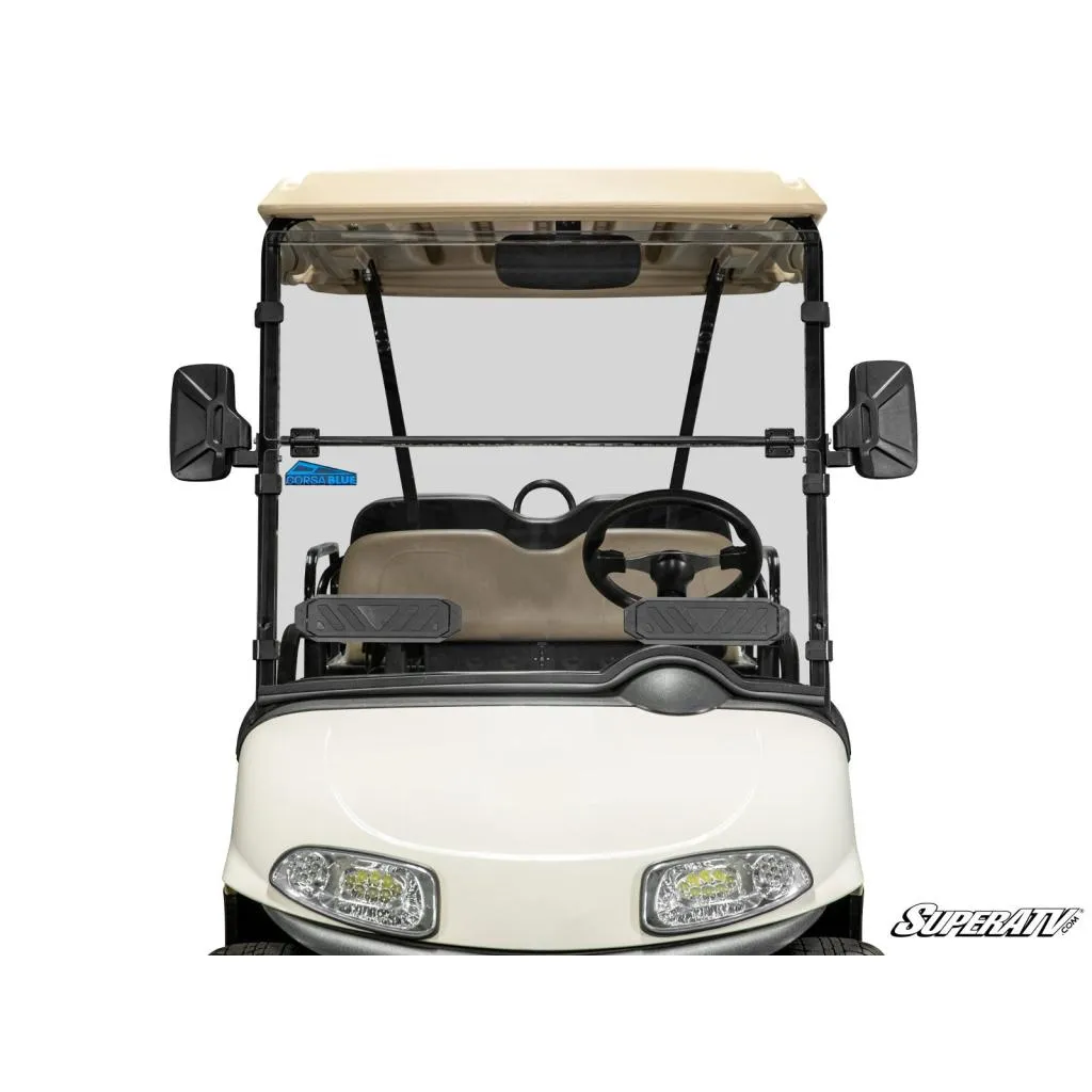 SuperATV Corsa Blue E-Z-GO RXV Flip Down Windshield