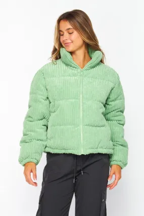 Sweet Herb Jacket Corduroy Stage Puffer Jacket