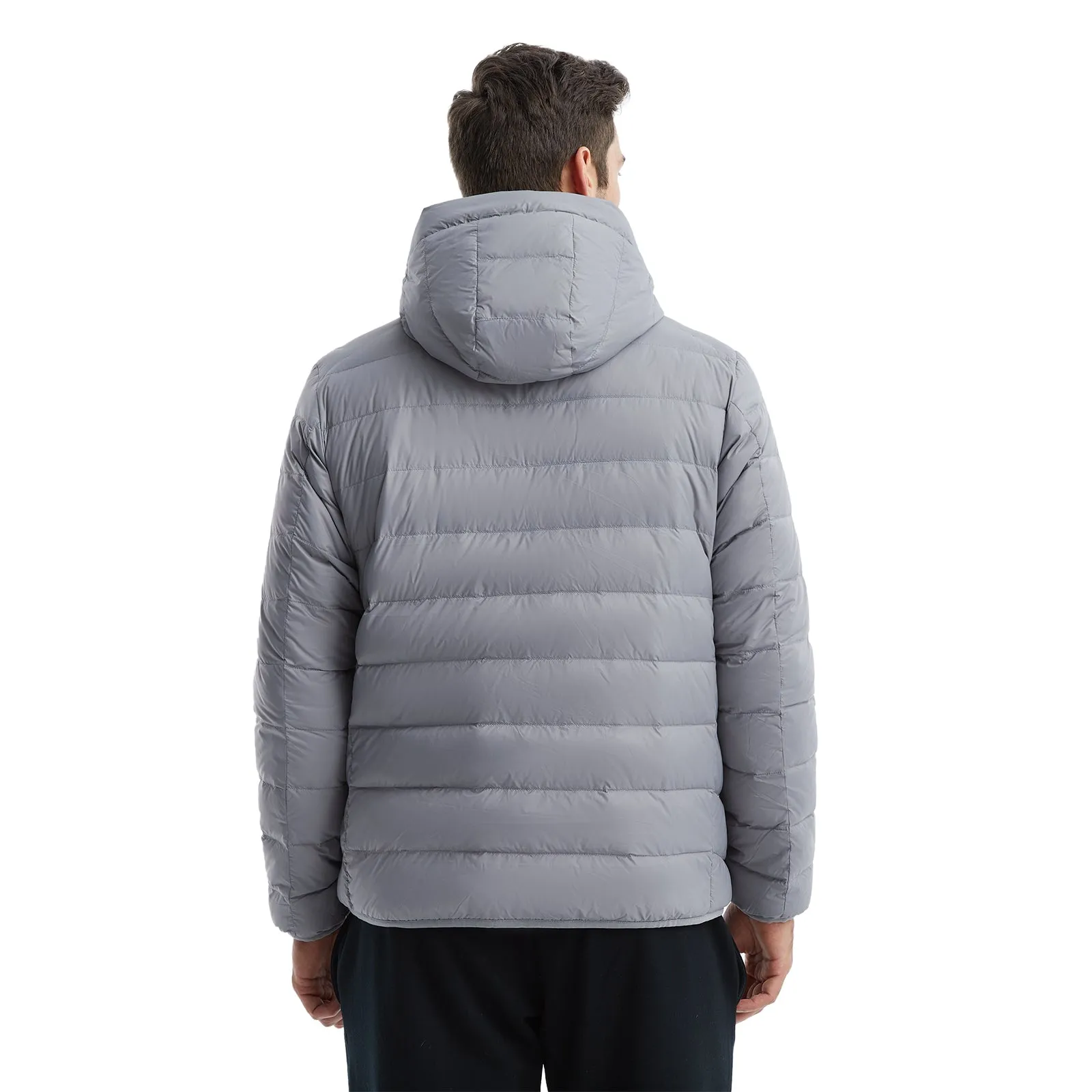 TANBOER Men's Lightweight Hooded Puffer Down Jacket