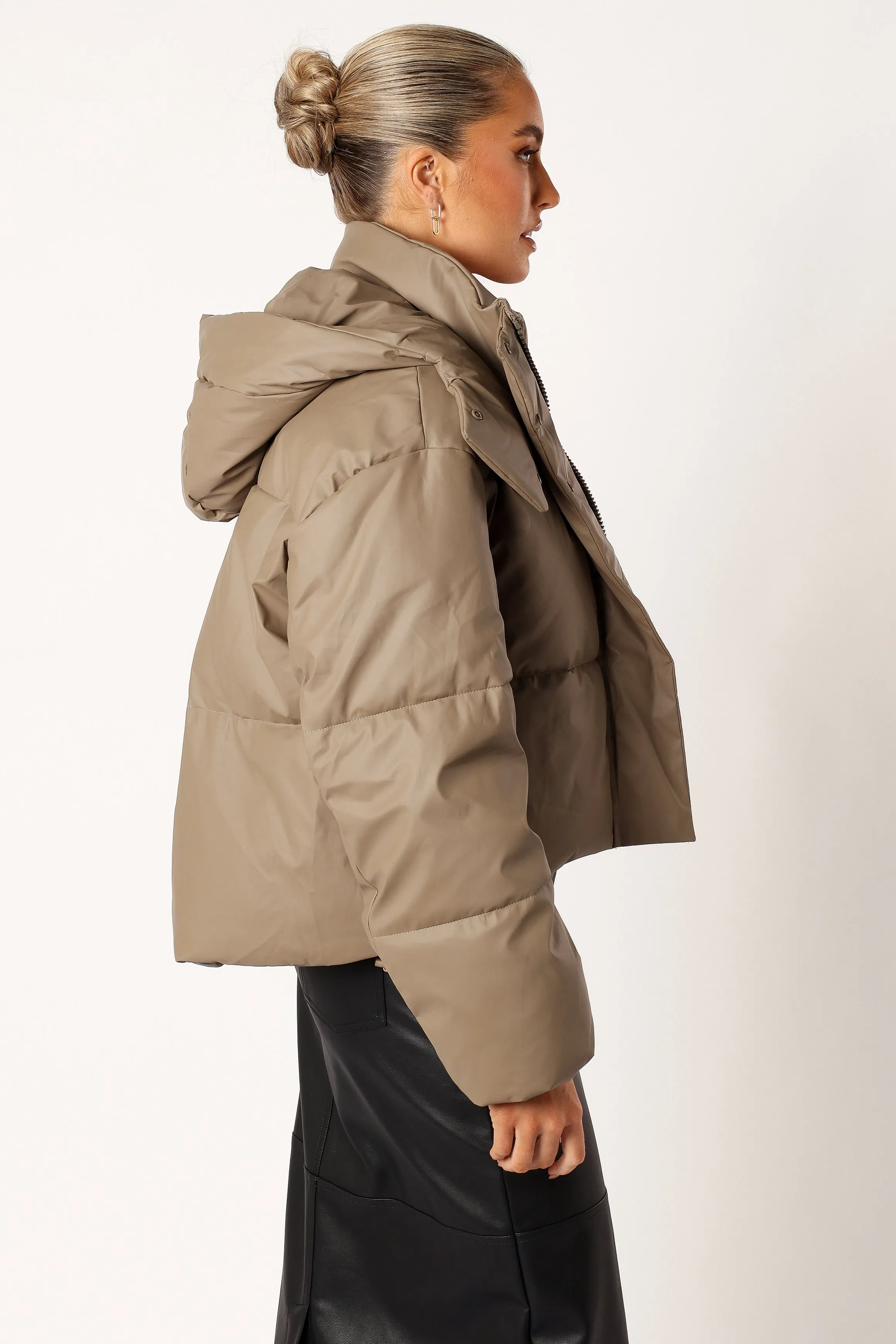 Tania Puffer Jacket - Mocha