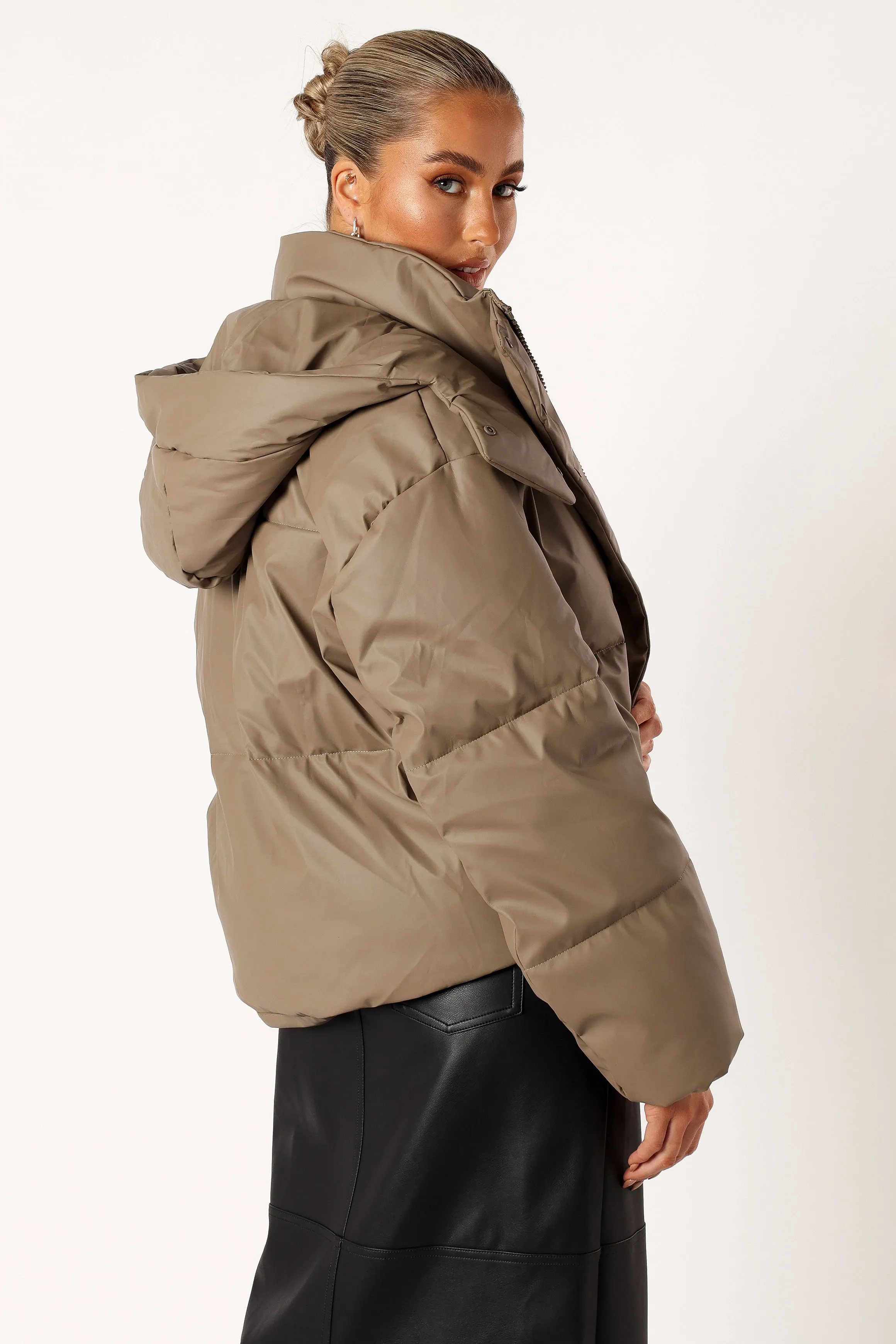 Tania Puffer Jacket - Mocha