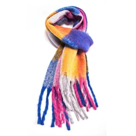 Tartan Scarf Multi Pastel