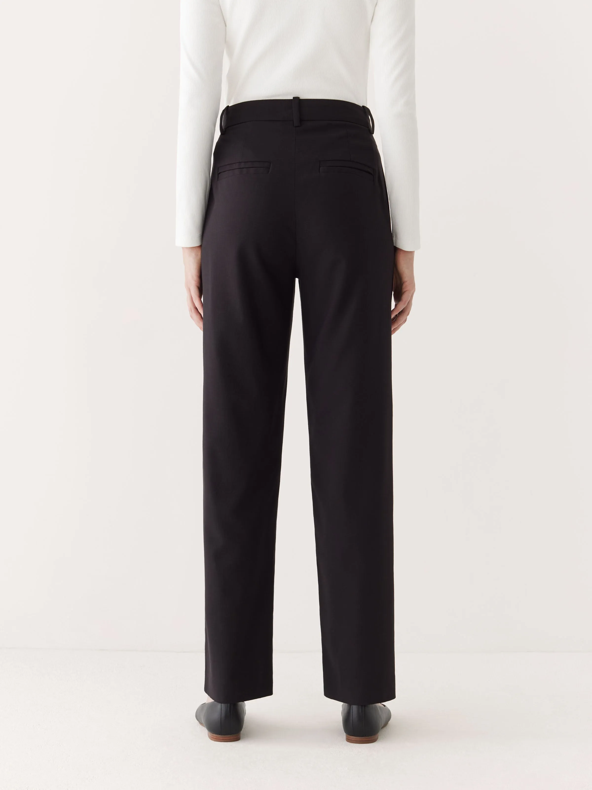 The Jane Straight Pant in Black