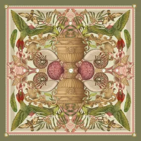 The Nautilus & Hummingbird Silk Scarf | 90x90cm