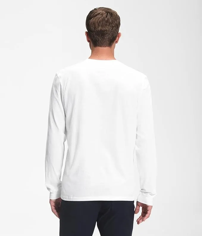 The North Face Mens LS Half Dome Tee White/TNF Black