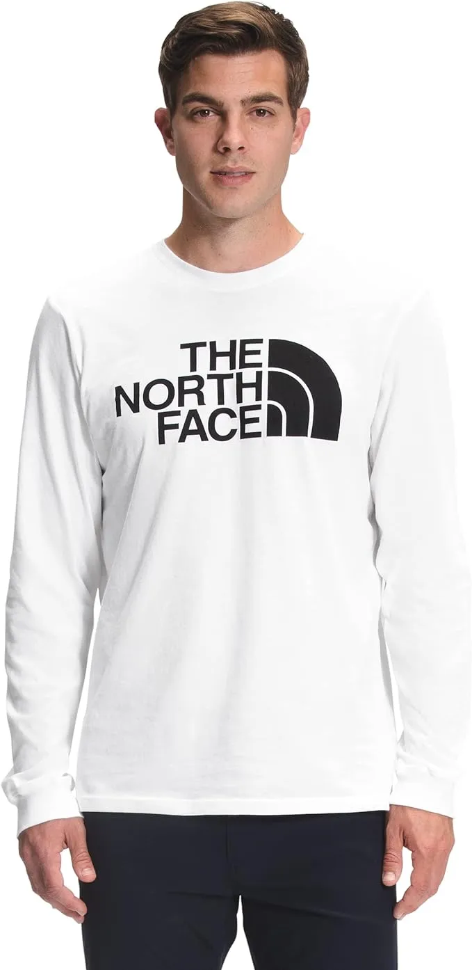 The North Face Mens LS Half Dome Tee White/TNF Black