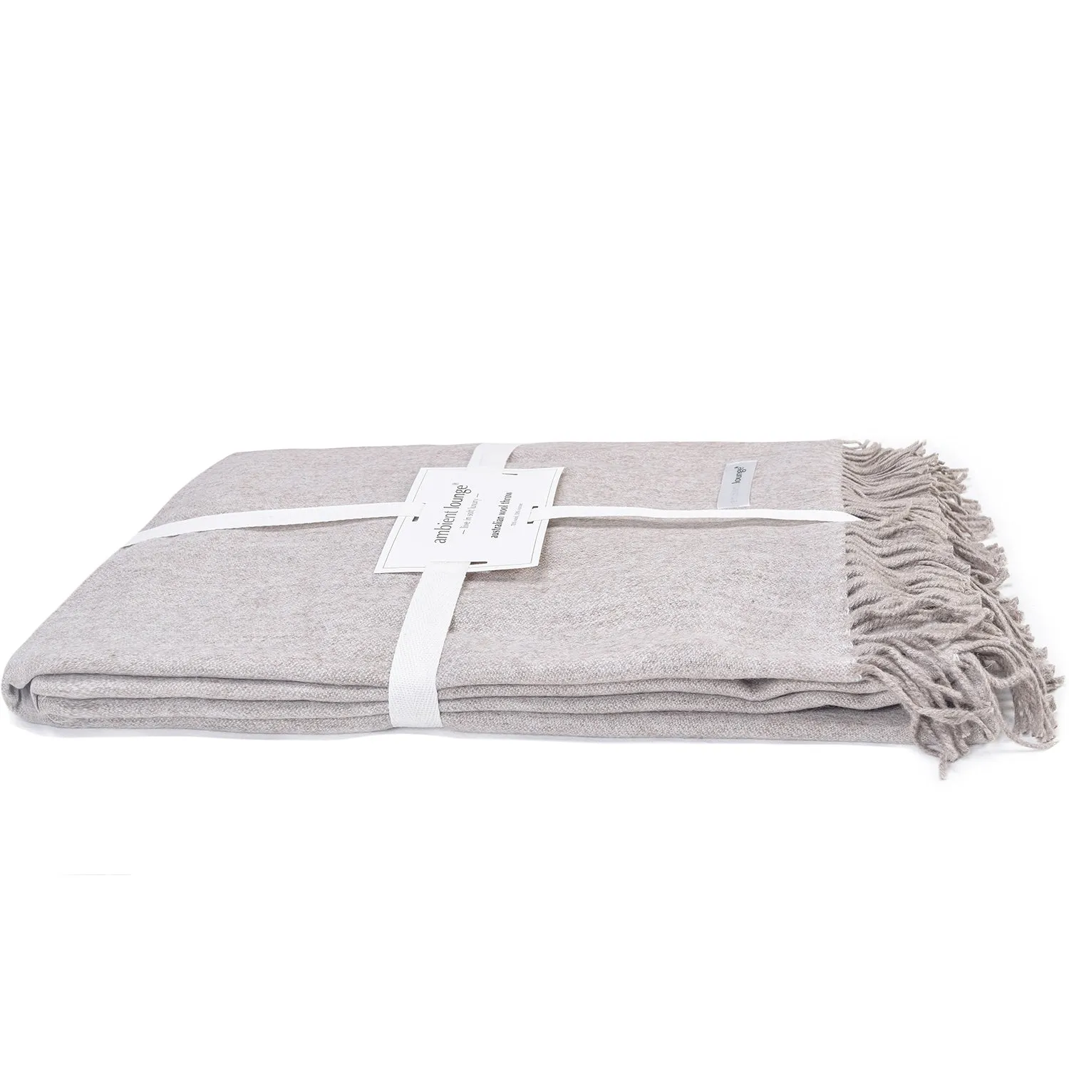 Throw - Australian Wool Throw - Camel Tea