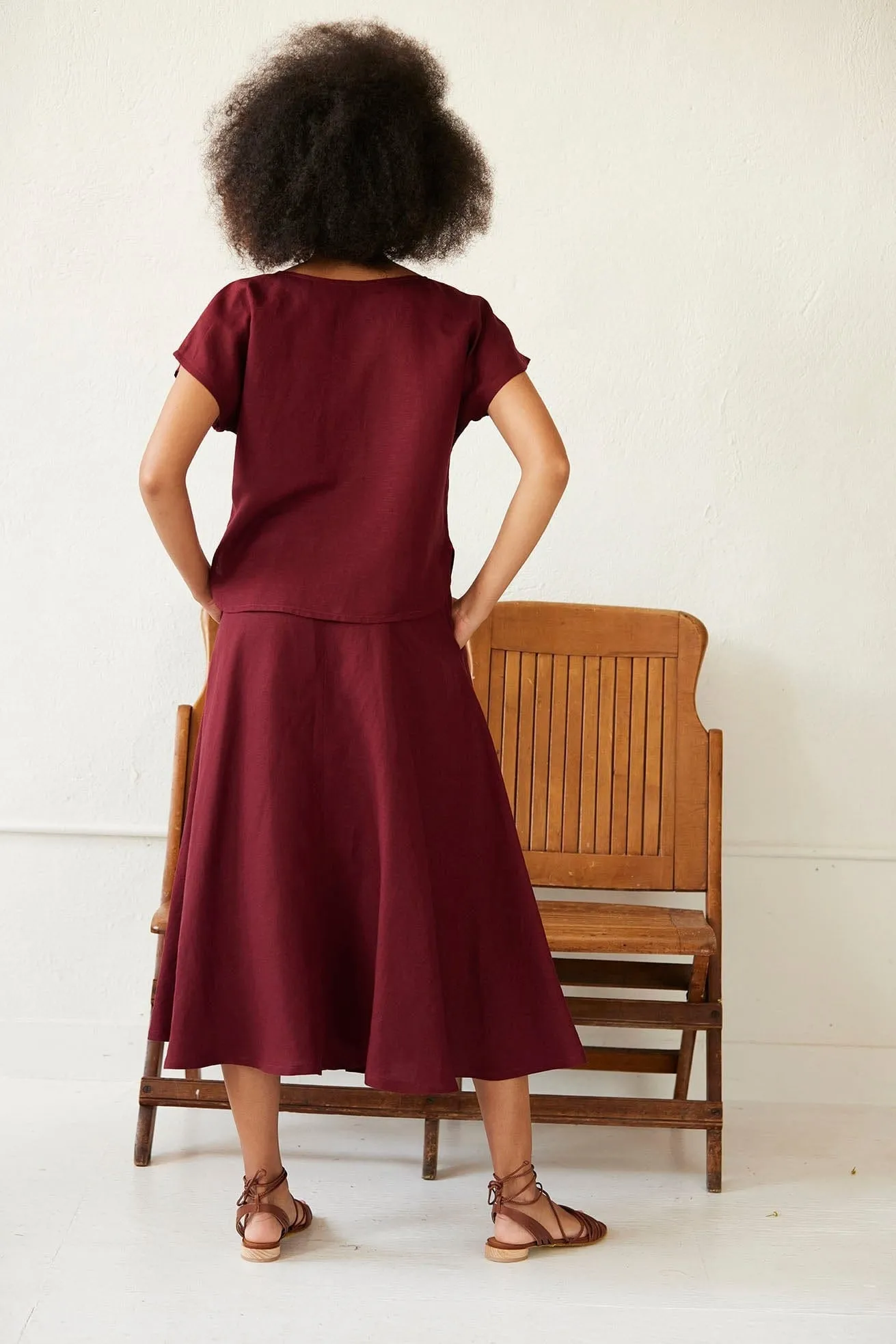 Thy-Lan Skirt in Linen Blend